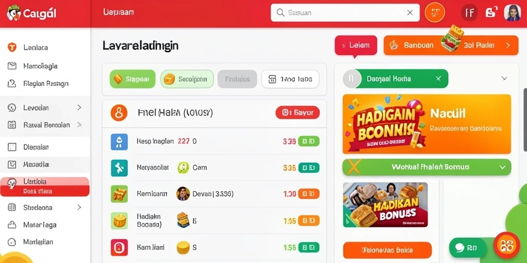 Tampilan antarmuka DULTOGEL yang menarik dan responsif.