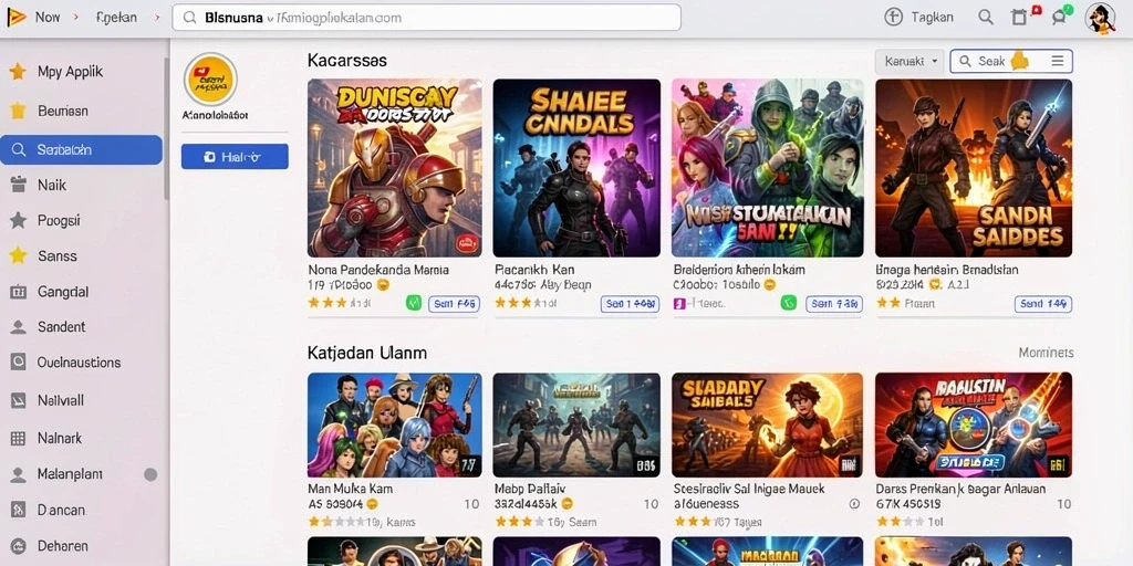 Tampilan antarmuka FUNGAME777 yang menarik.
