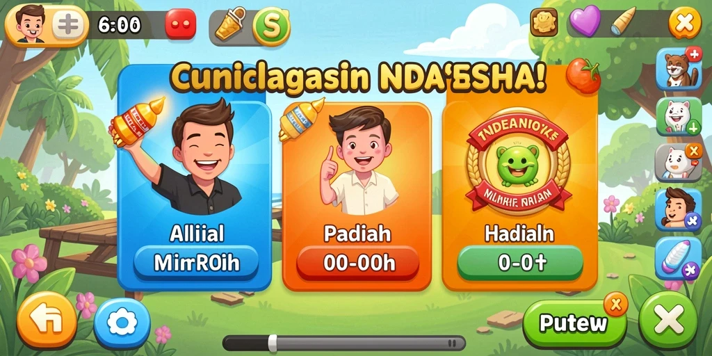 Tampilan antarmuka aplikasi MEGEWIN188 yang modern.