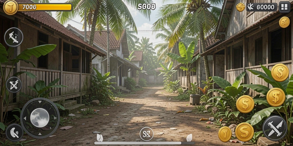 Tampilan utama dari NX888 dengan grafis yang menawan.