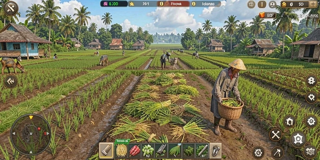 Tampilan grafis yang menarik dan penuh warna.