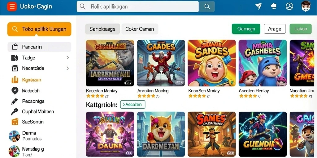 Tampilan antarmuka yang intuitif dan menarik.
