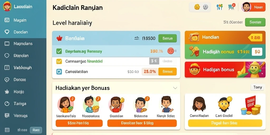 Gambar karakter utama dalam aksi petualangan.